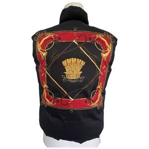 LRL Ralph Lauren‎ Womens Reversible Down Puffer Vest Size S Red Equestrian Crest